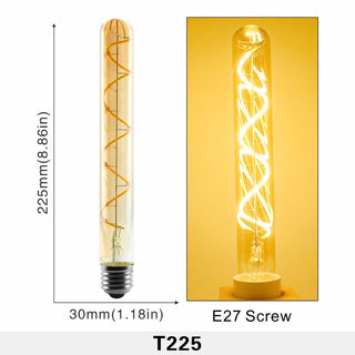 Retro T225 Spiral E27 Screw Bulb 4W