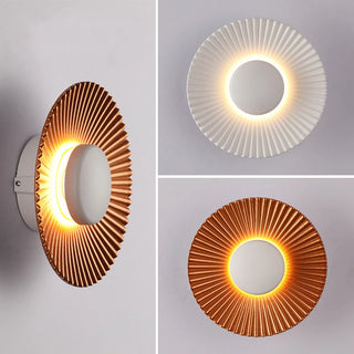 Waylon - Modern Circular Patterned Glass LED Wall Light