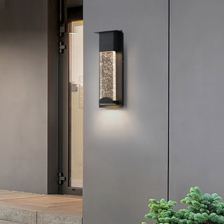 Caddock - Waterproof Modern Sparkle Crystal Outdoor Wall Light
