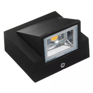Banks - Dual Head Up/Down Black LED Outdoor Wall Light