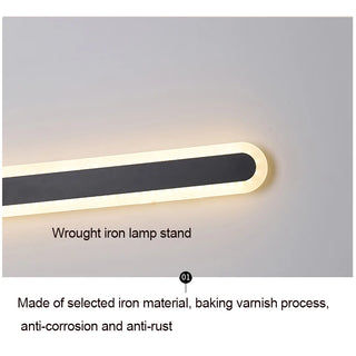 Collin - Rounded Rectangle Long Wall Light Bar