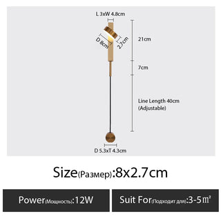 Evangelista - Modern Long Bar Adjustable Head LED Wall Light