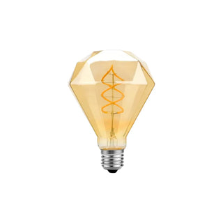 Retro Round Diamond Spiral E27 Screw Bulb 4W