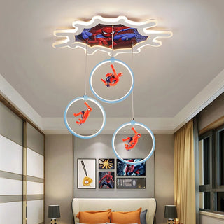 Milani - Spider Man LED Cob-Web Children's Ceiling Light
