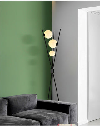 Lourdes - Stylish Minimalist Floor Lamp with Moon-Inspired Design