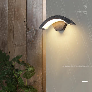 Merrion - Curved Pan Outdoor Wall Light Bar