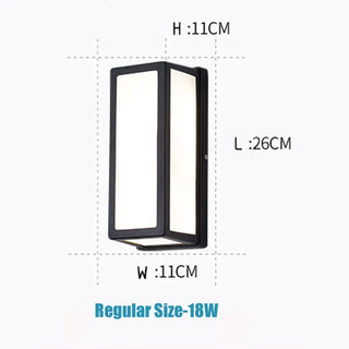 Adeon - LED Outdoor Rectangle Wall Motion Sensor Lamp