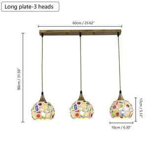 Cartaxo - Tiffany Handmade Color Mosaic Pendant Lamp