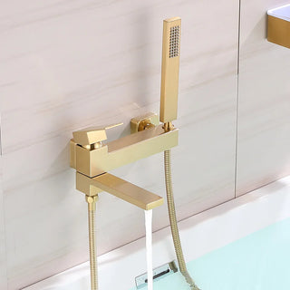 Pamila - Modern Single Handle Bathtub Tap Set with Handheld Shower
