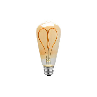 Retro ST64 Heart E27 Screw Bulb 4W