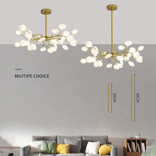 Sawyer - Modern Gold Hanging LED Strip Round Ceiling Chandelier