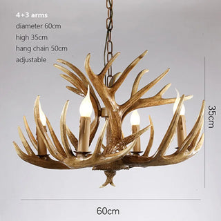 Skye Ridge - Vintage Style Antler Pendant Light – Ideal for Farmhouse or Country Homes