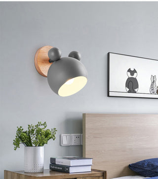 Panya - Wooden Modern Nordic Round Wall Light