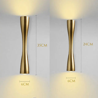 Griffy - Outdoor LED Up/Down Modern Curved Wall Light