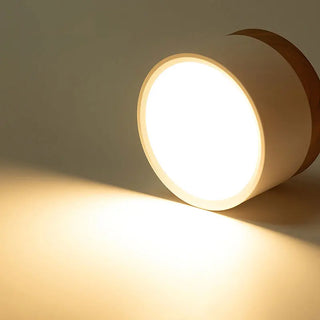 Nicoll - Nordic Wood Style Surface Mounted Round Ceiling Downlight