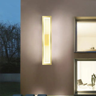 Mabun - Outdoor Modern IP65 LED Long Rectangle Wall Light