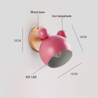 Panya - Wooden Modern Nordic Round Wall Light