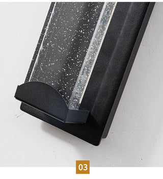 Caddock - Waterproof Modern Sparkle Crystal Outdoor Wall Light