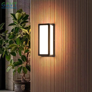 Adeon - LED Outdoor Rectangle Wall Motion Sensor Lamp