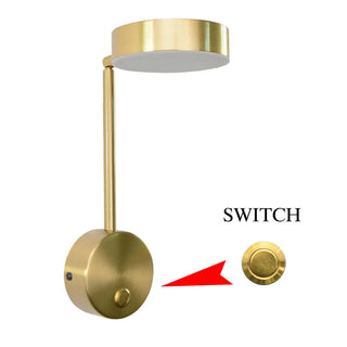 Katheryn - Gold Round Adjustable Wall Light