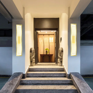 Mabun - Outdoor Modern IP65 LED Long Rectangle Wall Light