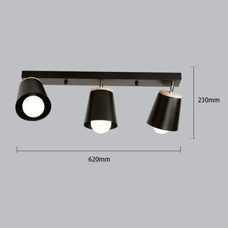 Oxley - Modern White Minimalist Adjustable Semi Flush Ceiling Light