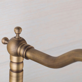 Christal - Retro Ceramic Double Handle Wall Mounted Mixer Kitchen Tap