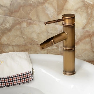 Charon - Brass Bamboo Basin Tap