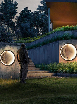 Konway - Outdoor/Indoor Round Moon Light Waterproof