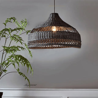 Faye - Handmade Wicker Rattan Pendant Ceiling Light
