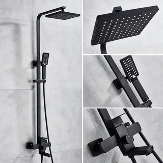 Erika - Modern Wall Mounted Stainless Steel Shower Set Multi Function Dual Head