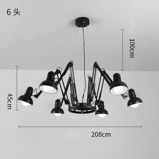 Cadman -  Industrial Spider Spotlight Ceiling Light Chandelier