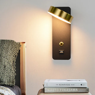 Dorie - LED Wall Reading Light With USB Charger