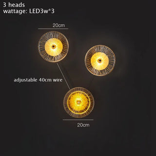 Nixie - Modern Round Crystal Wall Lamp