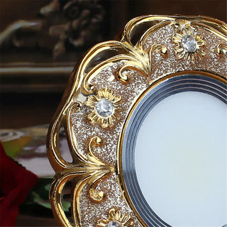 Novena - Vintage Patterned Gold Round Ceiling Spotlight Downlight