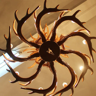 Skye Ridge - Vintage Style Antler Pendant Light – Ideal for Farmhouse or Country Homes