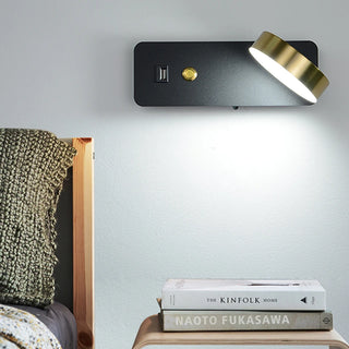 Dorie - LED Wall Reading Light With USB Charger