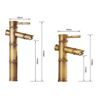 Charon - Brass Bamboo Basin Tap