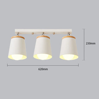 Oxley - Modern White Minimalist Adjustable Semi Flush Ceiling Light