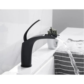 Youlanda - Curved Modern Waterfall Basin Mixer Tap