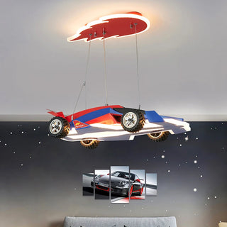 Argyros - LED Hanging Racing Car Children's Ceiling Light