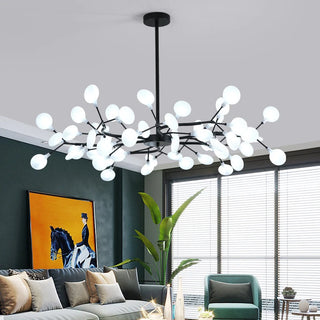 Sawyer - Modern Gold Hanging LED Strip Round Ceiling Chandelier