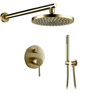 Eustace - Wall Mount Brass Bathroom Shower Set with Rainfall Shower Head