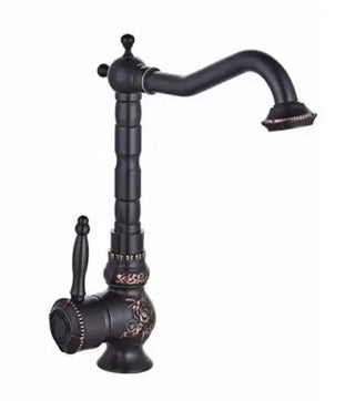 Mellisa - Antique Brass Rotating Single Lever Mixer Basin Tap