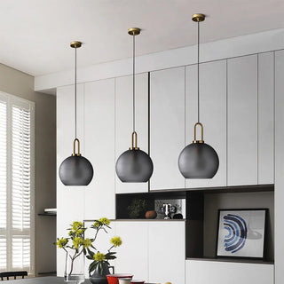 Ronnie - Postmodern Round Glass Pendant Hanging Ceiling Light