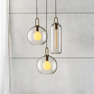 Ronnie - Postmodern Round Glass Pendant Hanging Ceiling Light