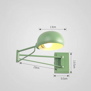 Marielle - Modern LED Nordic Foldable with Switch Long Arm Wall Light