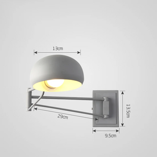 Marielle - Modern LED Nordic Foldable with Switch Long Arm Wall Light