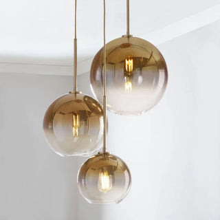 Giyani - Modern Coloured Glass Ball Hanging Pendant Ceiling Light