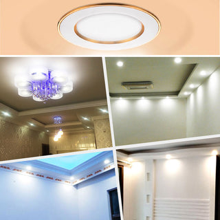 Dover - Modern Round White/Gold Ceiling Spotlight Downlight
